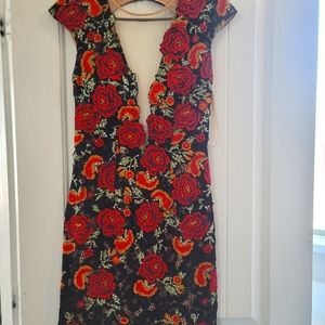 Jovani red flowers mini